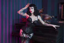 Load image into Gallery viewer, Bettie Page Leather Underbust Corset