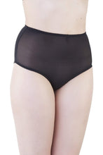 Load image into Gallery viewer, mesh high waist brief black bettie page retro vintage