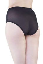 Load image into Gallery viewer, mesh high waist brief black bettie page retro vintage