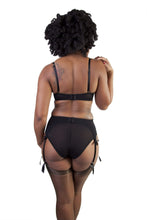 Load image into Gallery viewer, Bettie Page Dark Red Classic Suspender Belt