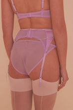 Load image into Gallery viewer, Felicity Hayward Knox Chain Satin Suspender Lilac