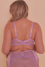 Load image into Gallery viewer, Felicity Hayward Knox Chain Quarter Cup Bra Lilac Curve