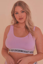 Load image into Gallery viewer, Felicity Hayward Self Love Lilac Crop Top Curve