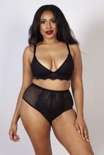 Load image into Gallery viewer, Gabi Fresh Bella Lace High Waist Brief Black
