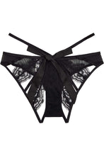 Load image into Gallery viewer, Peek & Beau Minnie Eyelash Lace Cheeky Brief Black