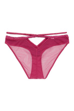 Load image into Gallery viewer, Peek & Beau Dani Magenta Strappy Satin Brief