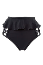 Load image into Gallery viewer, Peek & Beau Black Lattice High Waist Brief