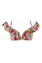 Load image into Gallery viewer, Peek & Beau Vintage Floral Ruffle Bardot Bikini Top