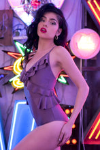 Load image into Gallery viewer, Peek & Beau Frilly Swimsuit Watermelon