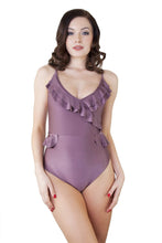 Load image into Gallery viewer, Peek & Beau Frilly Swimsuit Watermelon