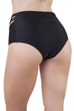 Load image into Gallery viewer, Peek & Beau Gold Fishnet High Waist Brief
