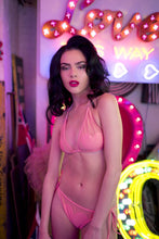 Load image into Gallery viewer, Peek & Beau Grapefruit/Watermelon Heart Bikini Brief