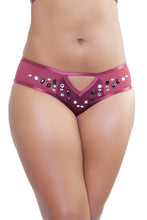 Load image into Gallery viewer, Peek & Beau - Betsy Wine Studded Brief