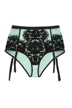 Load image into Gallery viewer, Hedy Mint High Waist Suspender Brief