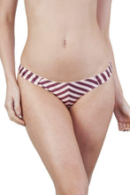 Load image into Gallery viewer, Beatrix Red Placement Stripe Thong Core