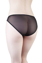 Load image into Gallery viewer, Isa Black Dot Mesh Net Brief