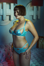 Load image into Gallery viewer, Junko Turquoise Origami Cut-Out Brief