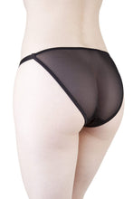 Load image into Gallery viewer, Mae Black Satin and Lace Brief