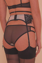 Load image into Gallery viewer, Sky Pearl Lace Harness Core Suspender Belt