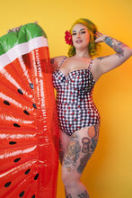Load image into Gallery viewer, Collectif Melon Gingham Balcony swimsuit