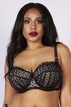 Load image into Gallery viewer, Cara Dot Mesh Ruffle Bra Curve