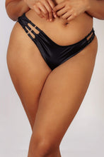 Load image into Gallery viewer, Ava Black Strappy Brief Curve