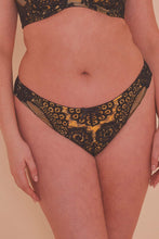Load image into Gallery viewer, Jaquelina Mustard Contrast Brazilian Brief Curve