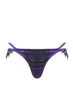 Load image into Gallery viewer, Sheba Purple Lace Brief Curve