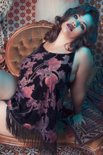 Load image into Gallery viewer, Francois Black Deco Devore Chemise Curve