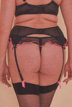 Load image into Gallery viewer, Monica Ribbon Slot Suspender Belt Curve