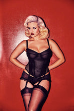 Load image into Gallery viewer, Carlota Black Tulle Basque DD-G Cups