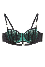 Load image into Gallery viewer, Emelda Ring Detail Satin & Lace Bra DD - G Cups