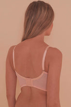 Load image into Gallery viewer, Bernadette Peach Longline Corset Front DD-F Bra