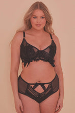 Load image into Gallery viewer, Josephine Corded lace longline Full Bust bra DD - H