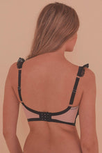 Load image into Gallery viewer, Sabine Lace Up Contrast Bra Full Bust Bra