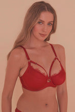 Load image into Gallery viewer, Caroline Folded Satin Full Bust Strappy Bra
