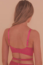 Load image into Gallery viewer, Madeleine Bondage Bra Fuller Bust Hot Pink