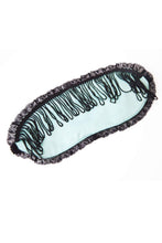 Load image into Gallery viewer, mint green absinthe eye mask sleep mask fringe tassel gift