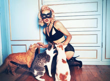 Load image into Gallery viewer, harness black bra strappy cut out mesh detachable full bust