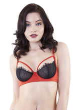 Load image into Gallery viewer, Tamara Rust and Black Lace Bra A-D Cups