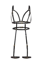 Load image into Gallery viewer, Regalia Open Harness Bra With Leg Cuffs
