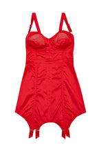 Load image into Gallery viewer, Felicity Hayward Clarice Retro Girdle Dress Red
