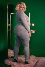 Load image into Gallery viewer, Felicity Hayward Farouz Silver Disco Jumpsuit Curve