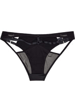 Load image into Gallery viewer, Ava Black Strappy Brief Curve