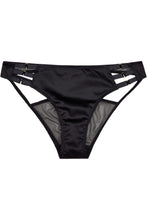 Load image into Gallery viewer, Ava Black Strappy Brief Curve