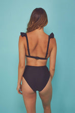 Load image into Gallery viewer, Wolf & Whistle Fishnet and frill Eco triangle top B - F Cups