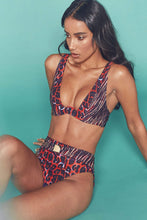 Load image into Gallery viewer, Wolf & Whistle Eco Leopard tie dye underwired top B - F