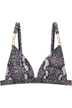 Load image into Gallery viewer, Wolf & Whistle Eco Snakeskin chain triangle top B - F