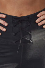 Load image into Gallery viewer, Wolf & Whistle Lace Up Leggings Black