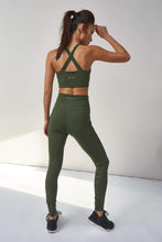 Load image into Gallery viewer, Wolf & Whistle Lace Up Leggings Khaki